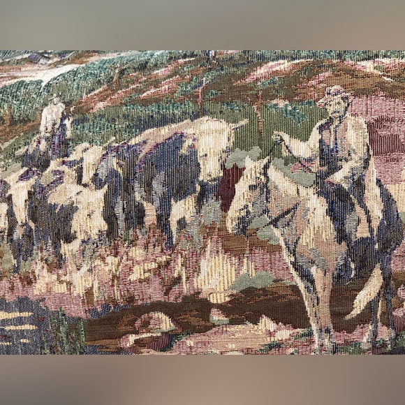 Beautiful Western Cattle Drive Pillow - Picture 7 of 8